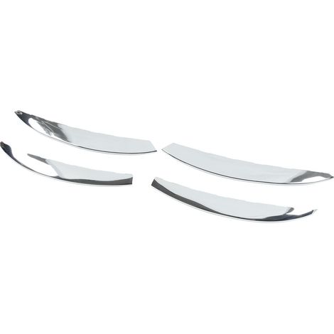 pièces de garniture de calandre de feux antibrouillard avant, type « paupière de sourcil », baguette de protection contre les turbulences, pour Mercedes-Benz Classe C W206 S206, couleur argent. (1/5)