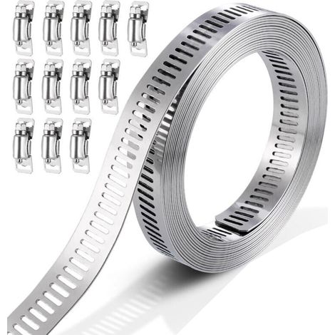 Schlauchschellen, Schlauchschellen aus Edelstahl 304, verstellbare Schlauchschellen, Edelstahl-Schlauchschellen (1/5)