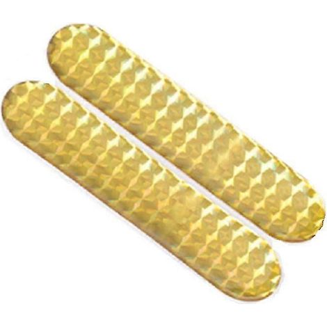 Lot de 2 autocollants réfléchissants pour voiture et moto : bandes adhésives réfléchissantes de signalisation, rouge, vert, jaune, bleu, pour lampe de nuit et alarme. (1/5)