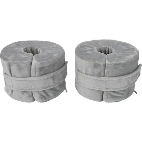 Coussinets de surélévation des pieds en 2 pièces, protège-chevilles, coussinets de soutien des pieds, coussinets de talon, gris (YMMR) (1/5)