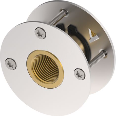 TECE TECEflex Passage mural avec bague de pression, Dimension 16 x Rp 1/2 bronze au silicium, 708705