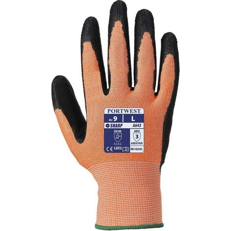 Gants mousse nitrile Ambre coupure B XL - Taille 10 (1/2)