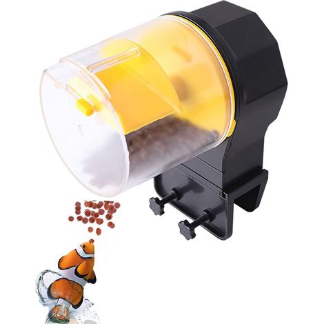 Automatischer Futterspender für Aquarienfische, feuchtigkeitsbeständiger automatischer elektrischer Futterspender, Fischfutterspender für Feiertage und Wochenenden (1/5)