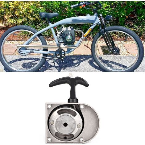 Kit de démarrage à tirette en alliage compatible avec les vélos motorisés 2 temps de 49cc, 50cc, 60cc, 66cc, 70cc et 80cc (1/5)