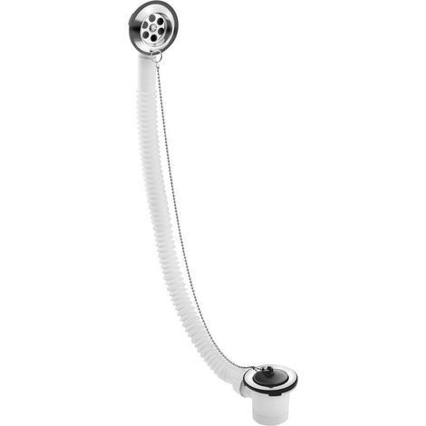 Ensemble de bain avec bouchon sur chaîne, L-700mm, 6/4", acier inoxydable