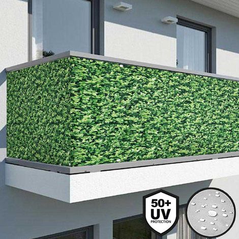 Telo Copertura Frangivista Frangivento Ringhiera Protezione Vento Balcone Foglie (1/4)