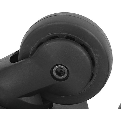 Paire de roues silencieuses universelles A65 noires pour valise, accessoires de remplacement pour bagages (1/5)