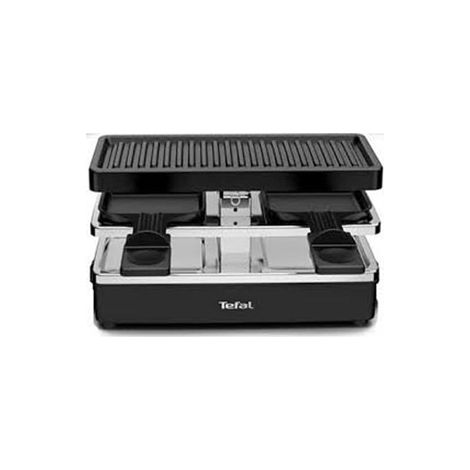 Tefal – Appareil à raclette 2 personnes 400W – Gril antiadhésif – Compatible lave-vaisselle – Cordon amovible