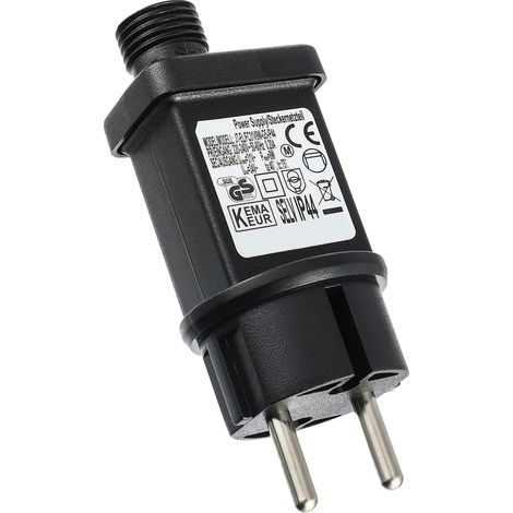 Transformateur LED 31V 9W - 1 Pièce - IP44 Minuterie 8 Modes - Pour Guirlandes Noël Extérieur - Connecteur 2 Broches (1/5)