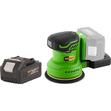 Procraft PX20BLbb Akku Exzenterschleifer 20 V 125 mm Brushless + 1x Akku 4,0 Ah - ohne Ladegerät