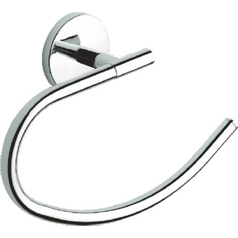 Metaform - Porta asciugamani ad anello da parete Cromo in Acciaio cromato Mod. One cromo (1/3)