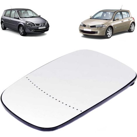 Glace de rétroviseur gauche ou droite pour CLIO 3 MEGANE 2 SCENIC