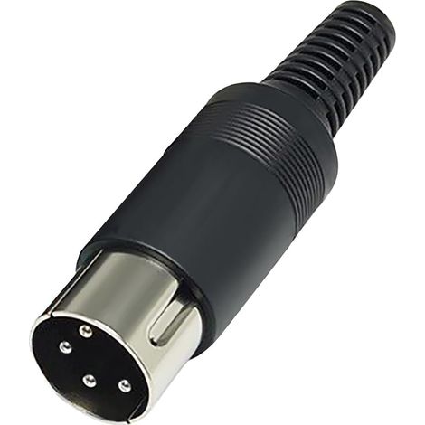 Adaptador macho DIN de 4 pines: conector de audio AV de alta resolución con pines de soldadura para la integración profesional de señal DIN de 4 pines (4 pines) [AV15] (1/5)