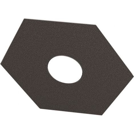 Applique Industrial-Minimal Hexagon Metallo Marrone 1 Luce Gx53 (1/4)