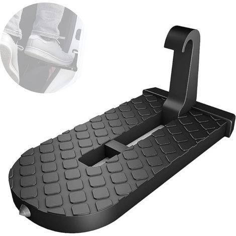 Marchepied de Porte de Voiture, Pédale de Porte de Véhicule Pliable, Antidérapant pour Atteindre Le Plafond, avec Marteau de Sécurité d'urgence. pour Voitures, Caravanes et Camions.