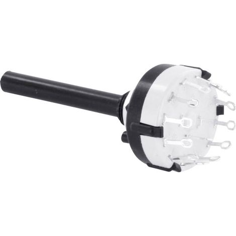 TRU COMPONENTS TC-DS4X3L TC-DS4X3L Commutateur rotatif 0.35 A Positions de commutation 3 3 x 30 ° 1 pc(s) (1/3)
