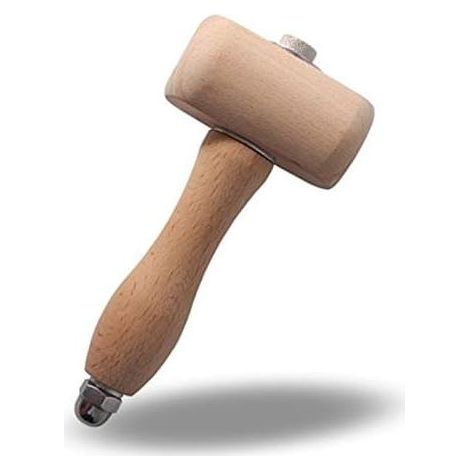 Marteau en bois de hêtre, outil de travail du bois, marteau de travail du cuir (1/5)