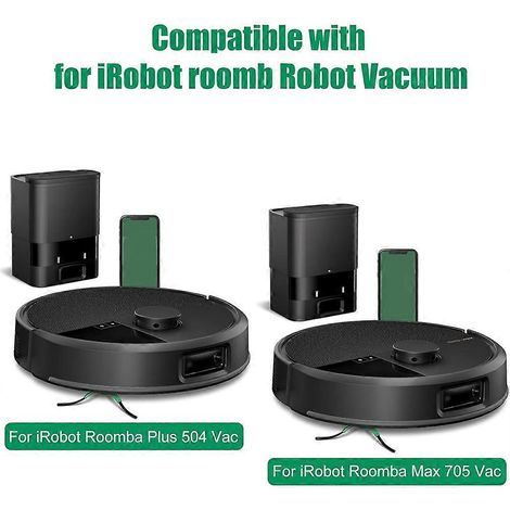 filtros de repuesto para aspiradora robot iRobot Roomba Max 705 Vac/Plus 504 Vac, kit de accesorios con filtro HEPA. (1/4)