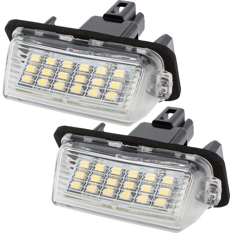 Ensemble de 2 feux de plaque d'immatriculation à LED pour Toyota Avensis, Camry, Corolla, Prius, Verso et Yaris (1/2)