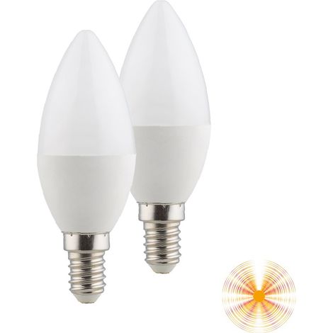 BIPACK LAMPADINA LED C37 E14 3000K 5W 425LM