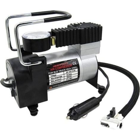 Portable Air Pump for Car Tires, Large Screen, Mini Inflator, Electric Compressor, 12V (1/2)