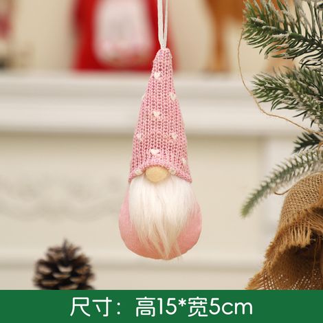 Christmas decorations, knitted hats, forest elder home ornaments, Christmas tree dolls, Christmas accessories