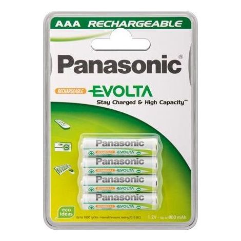 PILE RICARICABILI AAA LR03 BL 4 EVOLTA
