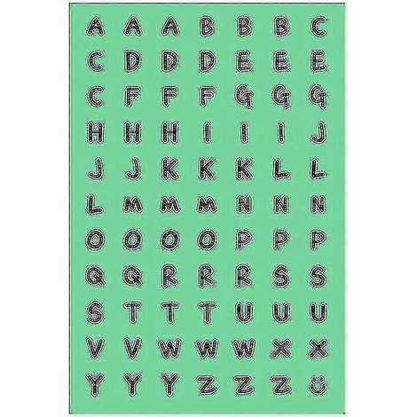 Autocollant alphabet, autocollant mignon, autocollant pour carnet Toploader, autocollant lettre ABC, décoration (1/5)