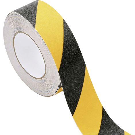 TOOLCRAFT ANST255M-YB 1564011 Anti-Rutschband Sugo Schwarz, Gelb (L x B) 5 m x 25 mm 1 St.