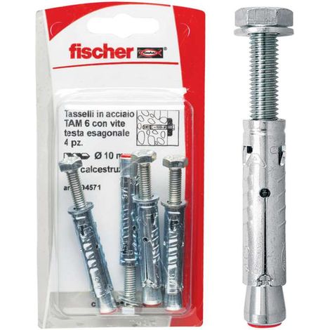 Tasselli acciaio ta m 6 s/10 k - fischer (1/4)