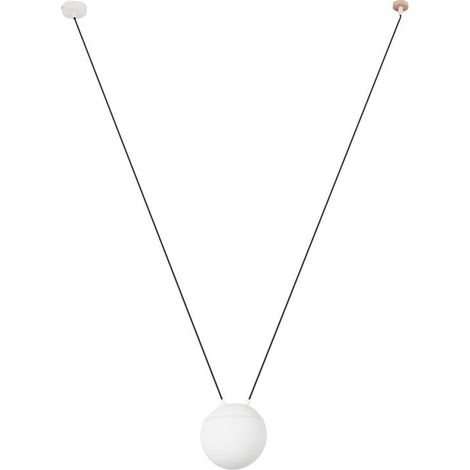 Faro Mine 28375-1L - Plafonnier à 1 Lumière Blanc, Bois, E27 (1/5)