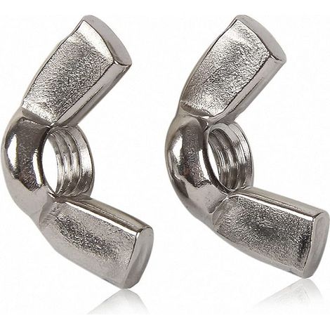 Jeu de 3 écrous à oreilles DIN315 en acier inoxydable 316 qualité (1/4)