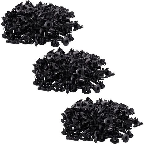 300 rivetti in plastica per fori da 7 mm, adatti per clip paraurti auto
