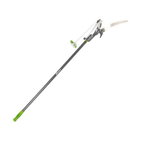 Ribiland – Échenilloir télescopique 1,26 à 2,41 m – Scie en acier au carbone trempé – Coupe nette jusqu'à 30 mm – Cordelette 2,70 m