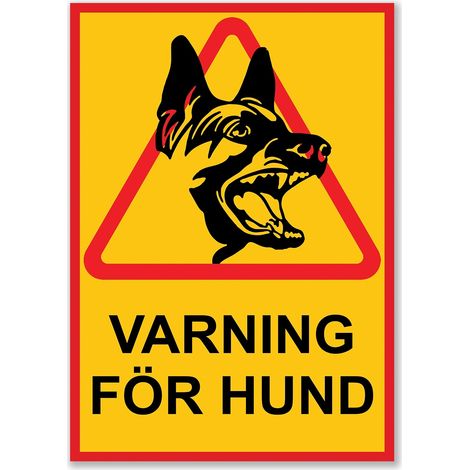 Filiyano-Panneau « Attention chien » - Panneau d'avertissement (1/2)