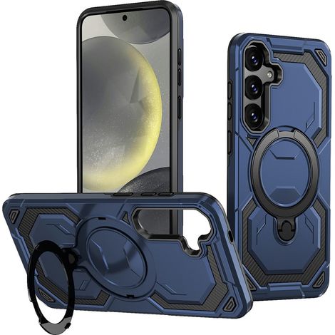 Custodia magnetica per Samsung Galaxy A57 5G con supporto, blu (1/5)