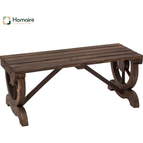HOMAIRE Gartenbank Holz wetterfest rustikale langlebig und stilvoll
