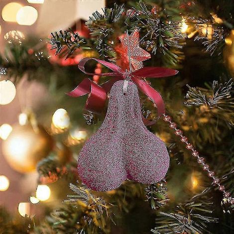 Boules de Noël à suspendre - Décorations créatives pour sapin de Noël - Rose (1/5)