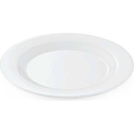 Assiette à dessert mélamine Ø 20 cm blanc lot de 12 - Was Germany (1/2)