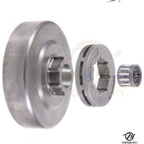Pignon à bague pour tronçonneuse Alpina 3/8"LP. 7 dents. Hauteur cloche 14 mm (1/5)