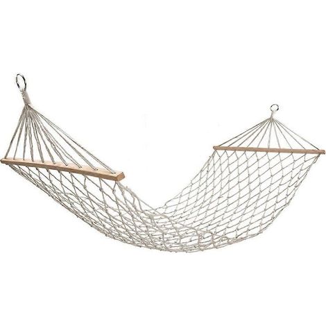 Hamac en bois renforcé, hamac d'extérieur/d'intérieur en coton et lin, hamac simple/double.