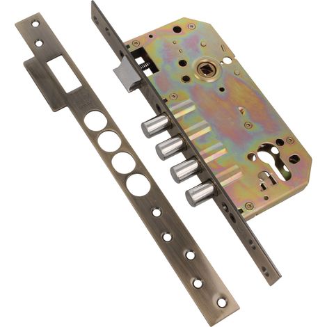 AMIG Serrure encastrée 100 BASE 50/85 Acier Vieilli (1/5)