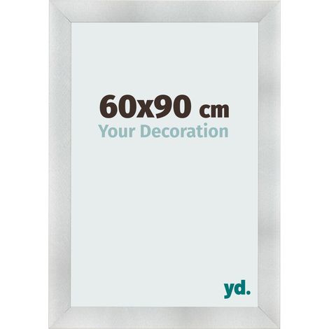 yd. - Cadre photo 60x90 - Aluminium Brosse - MDF - Pisa (1/5)