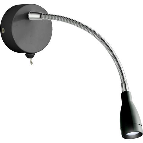 Searchlight Flexi Wall LED verstellbare Wandleuchte LED-Leseleuchte schwarz (1/2)