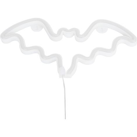 Guirlande LED Néon Chauve-Souris Lumineuse Décorative pour Fêtes Halloween Noël, Bleu (1/5)