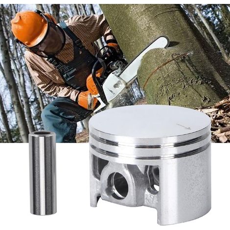 44mm Metal Chainsaw Piston Assembly Kit for 026 MS260 with Gaskets and Accessories. Replacement Part for Chainsaw Repair, Maintenance, and Users. (1/5)