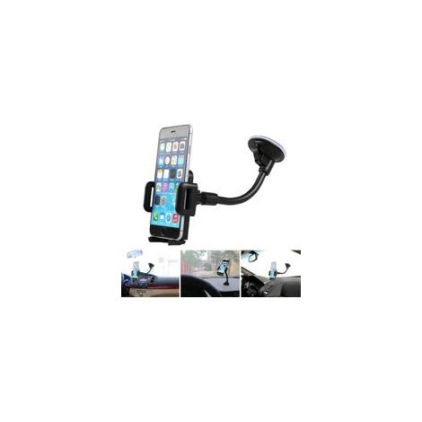 Universelle Saugnapfhalterung für Windschutzscheiben und Armaturenbretter im Auto, 360° drehbar, für Mobiltelefone, langer Arm, Windschutzscheibenhalterung. – Crezuo