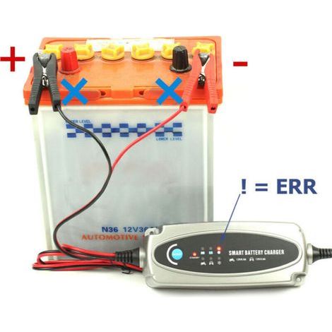 Chargeur Intelligent Batterie Voiture 12V - Indicateur d'État 56-382 - Prise UE Incluse - Protection Surtension (1/4)