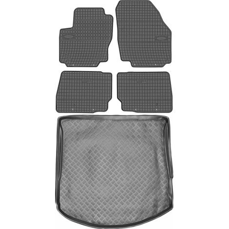 Ensemble de tapis de sol en caoutchouc pour Ford Mondeo MK4 Break (2007-2011) + tapis de coffre (1/5)