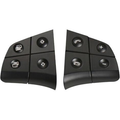Remplacement du bouton de commande au volant pour Mercedes Benz W164 W245 W251 Ml Gl Br Class, noir, 4 boutons